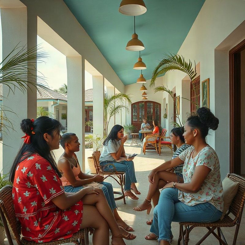 Conversa em balcão de atendimento